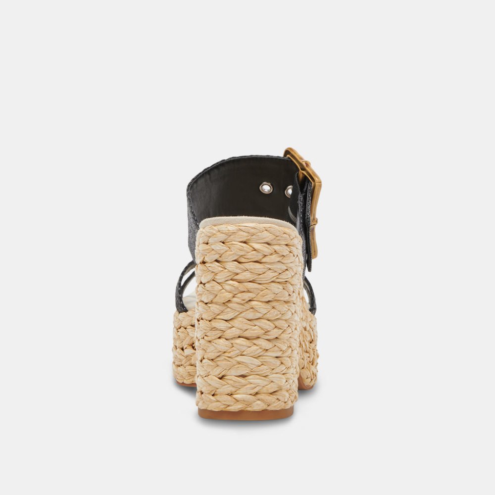 Dolce Vita Edwina Heels Onyx Raffia