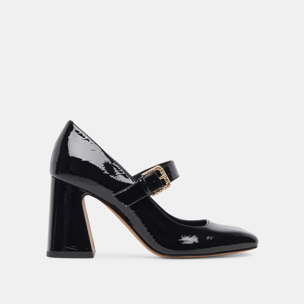 Dolce Vita Lakota Heels Midnight Crinkle Patent