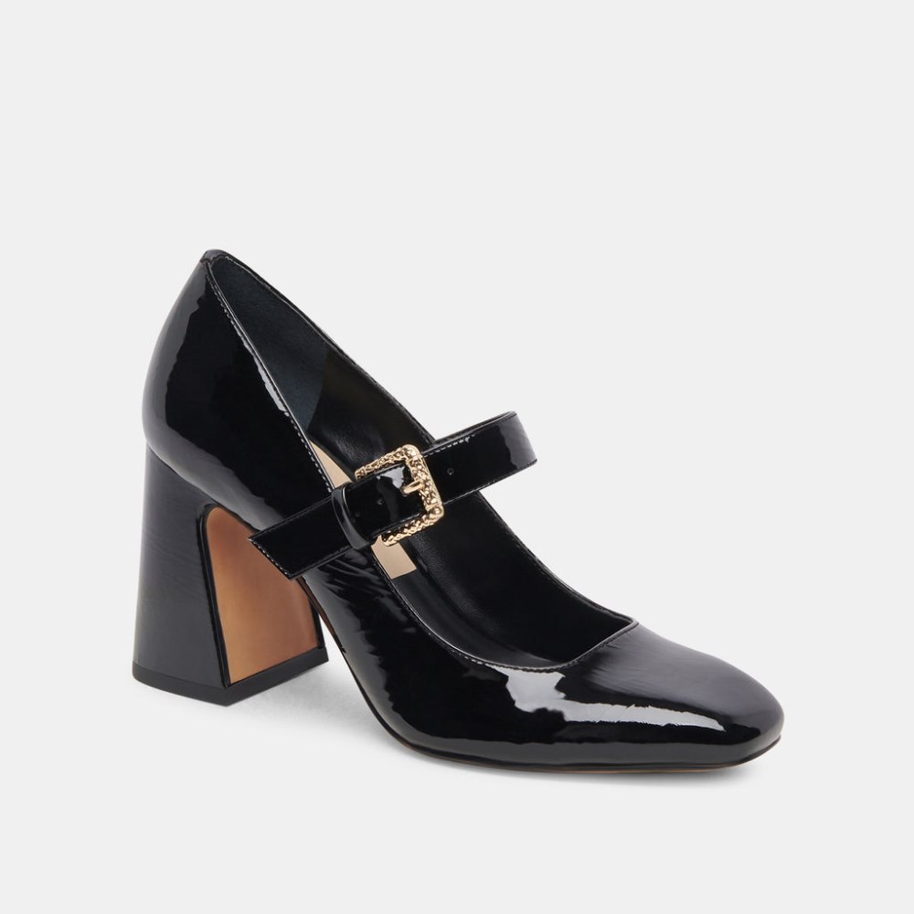 Dolce Vita Lakota Heels Midnight Crinkle Patent