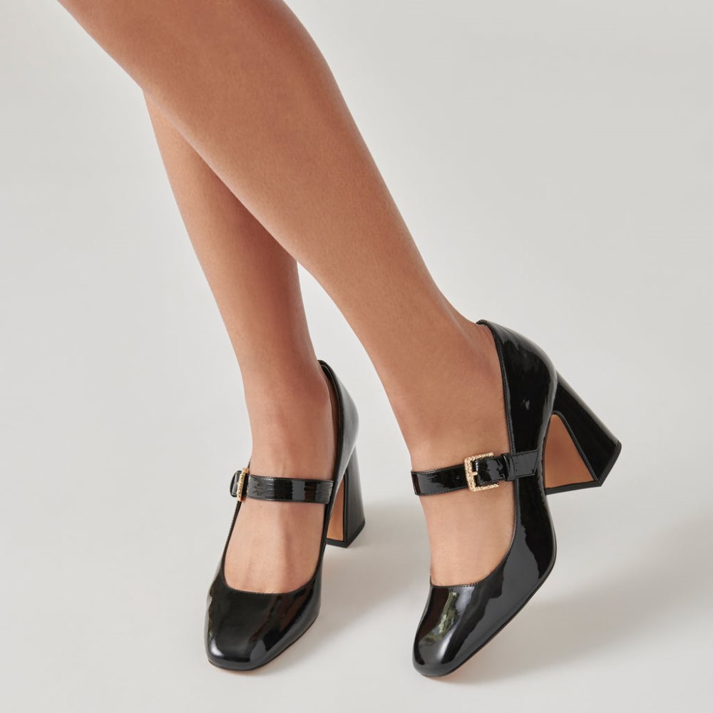 Dolce Vita Lakota Heels Midnight Crinkle Patent