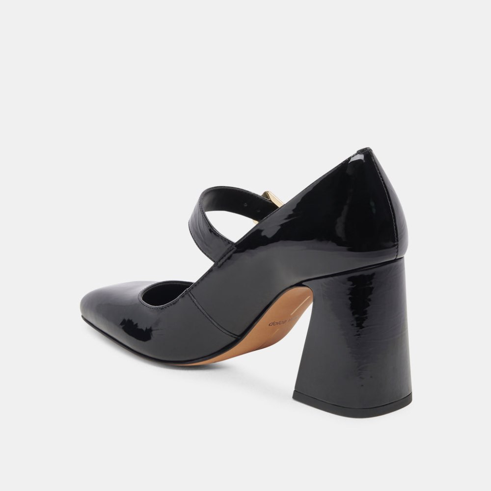 Dolce Vita Lakota Heels Midnight Crinkle Patent