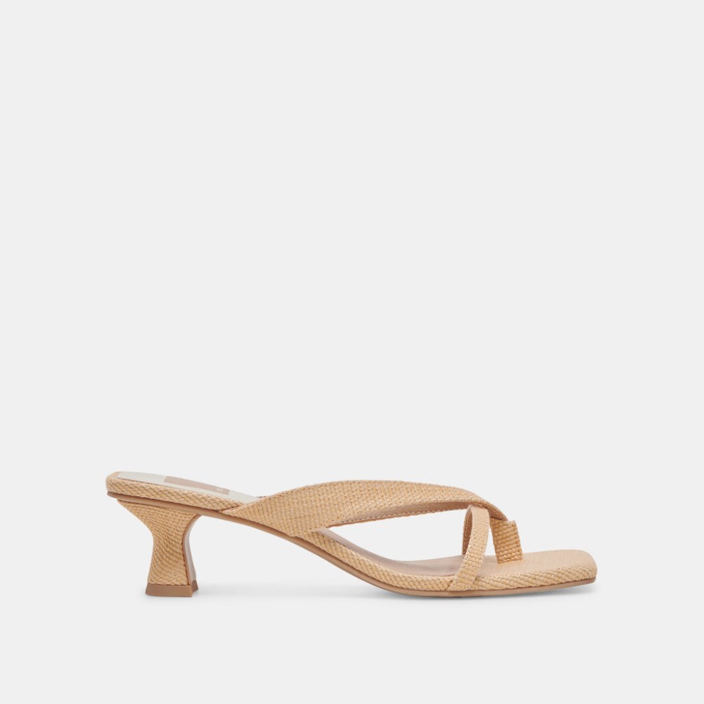 Dolce Vita Brevel Heels Natural Raffia
