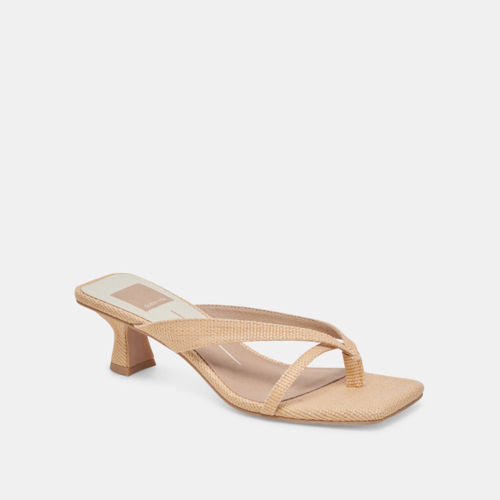 Dolce Vita Brevel Heels Natural Raffia