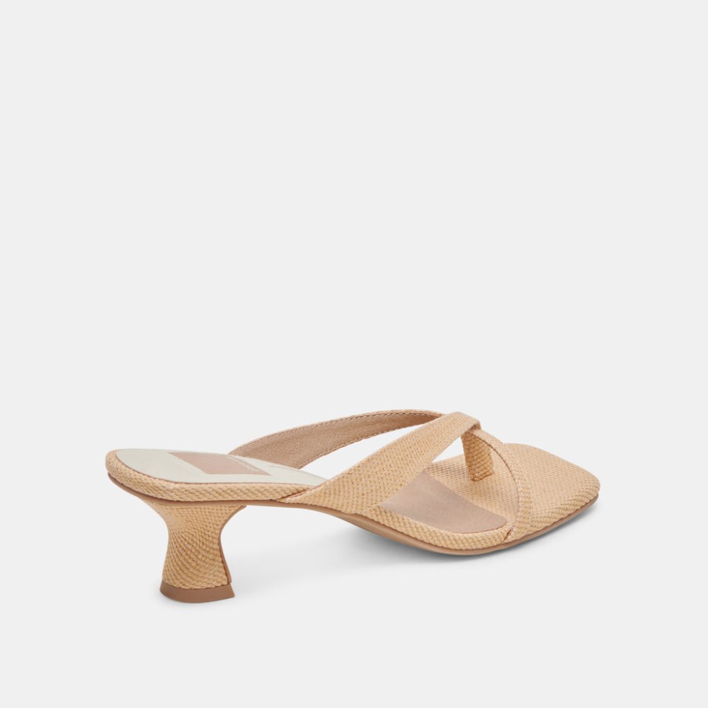 Dolce Vita Brevel Heels Natural Raffia