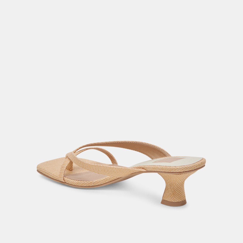 Dolce Vita Brevel Heels Natural Raffia