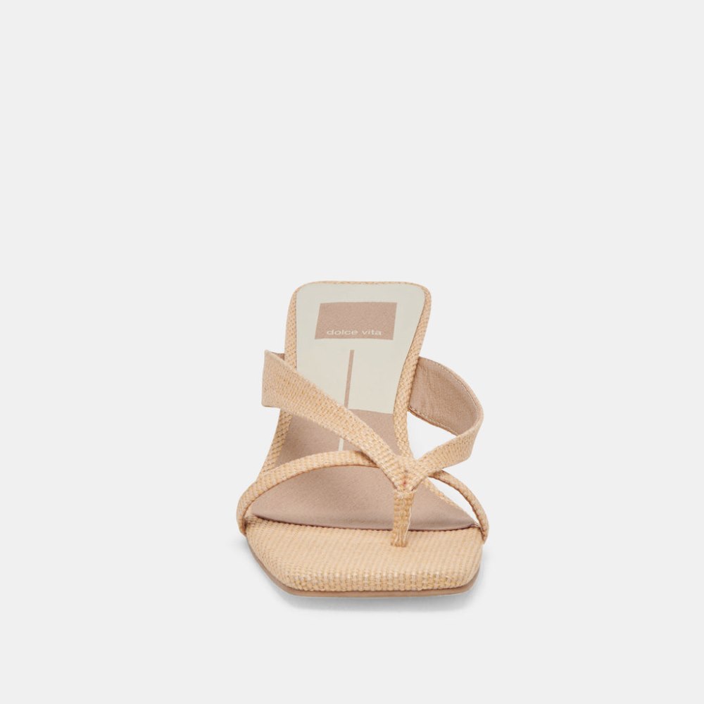 Dolce Vita Brevel Heels Natural Raffia