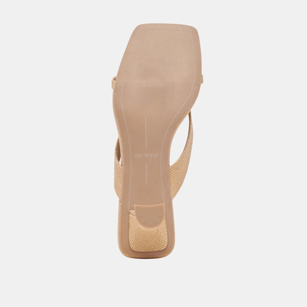 Dolce Vita Brevel Heels Natural Raffia