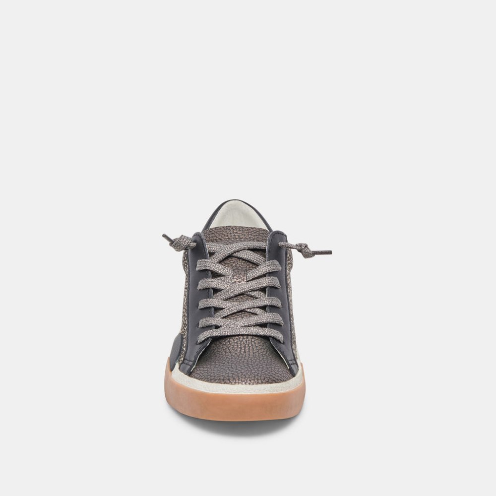 Dolce Vita Zina Sneakers Black Spotted Calf Hair
