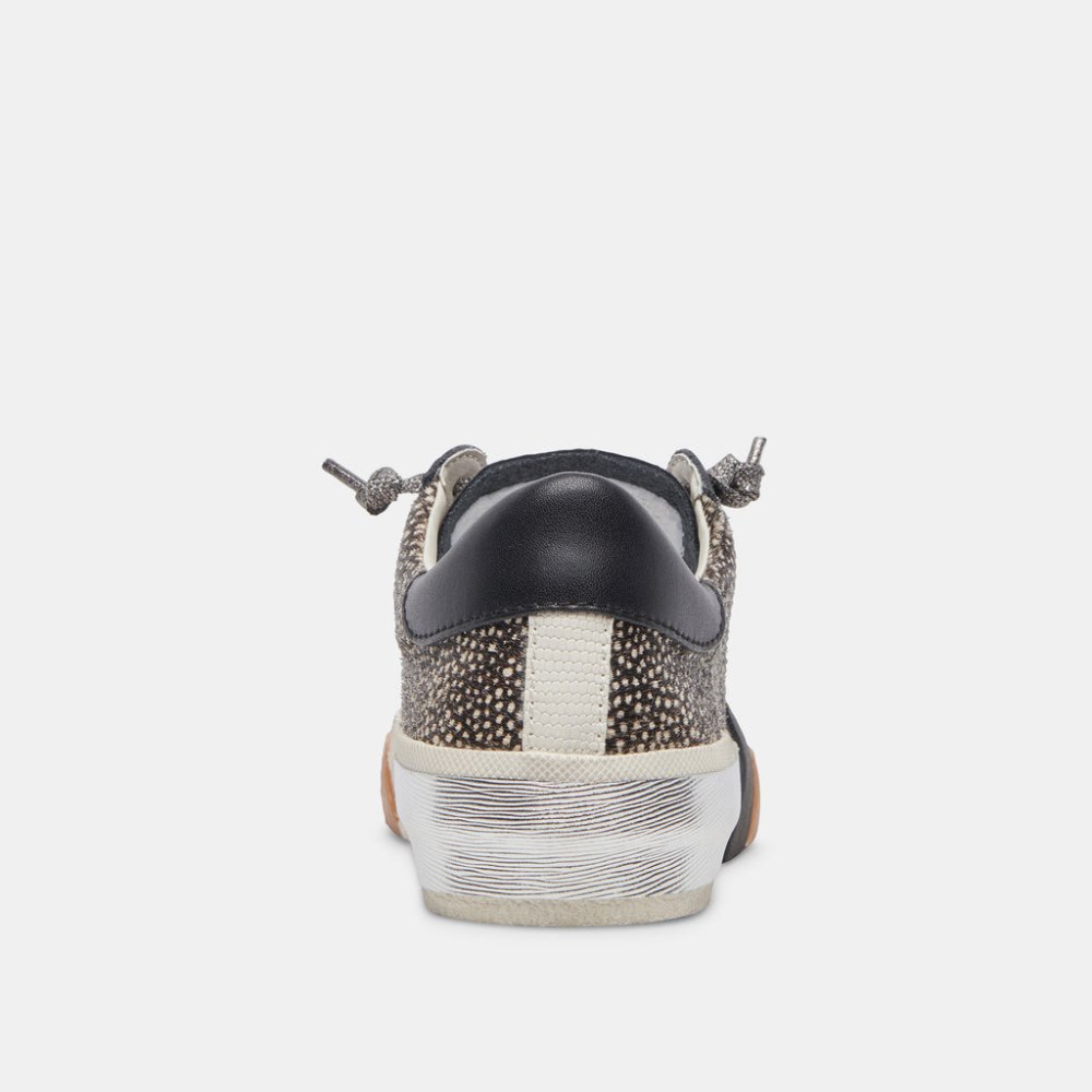 Dolce Vita Zina Sneakers Black Spotted Calf Hair