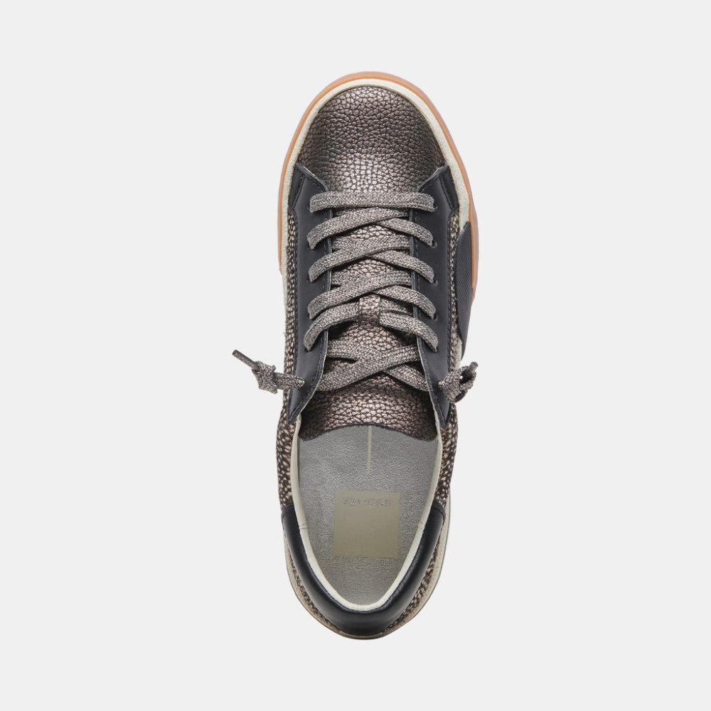 Dolce Vita Zina Sneakers Black Spotted Calf Hair