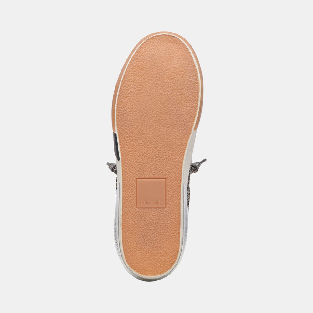 Dolce Vita Zina Sneakers Black Spotted Calf Hair