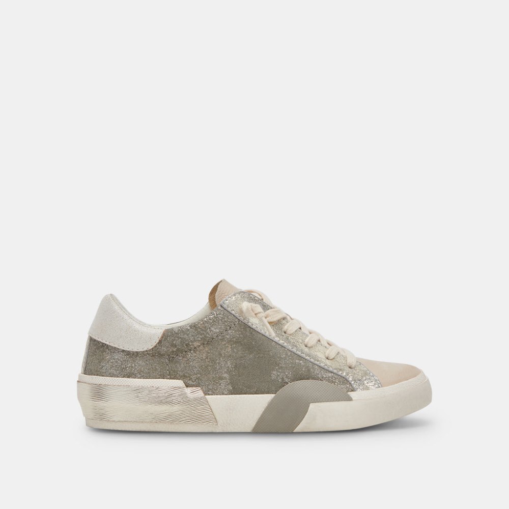 Dolce Vita Zina Sneakers Granite Metallic Suede