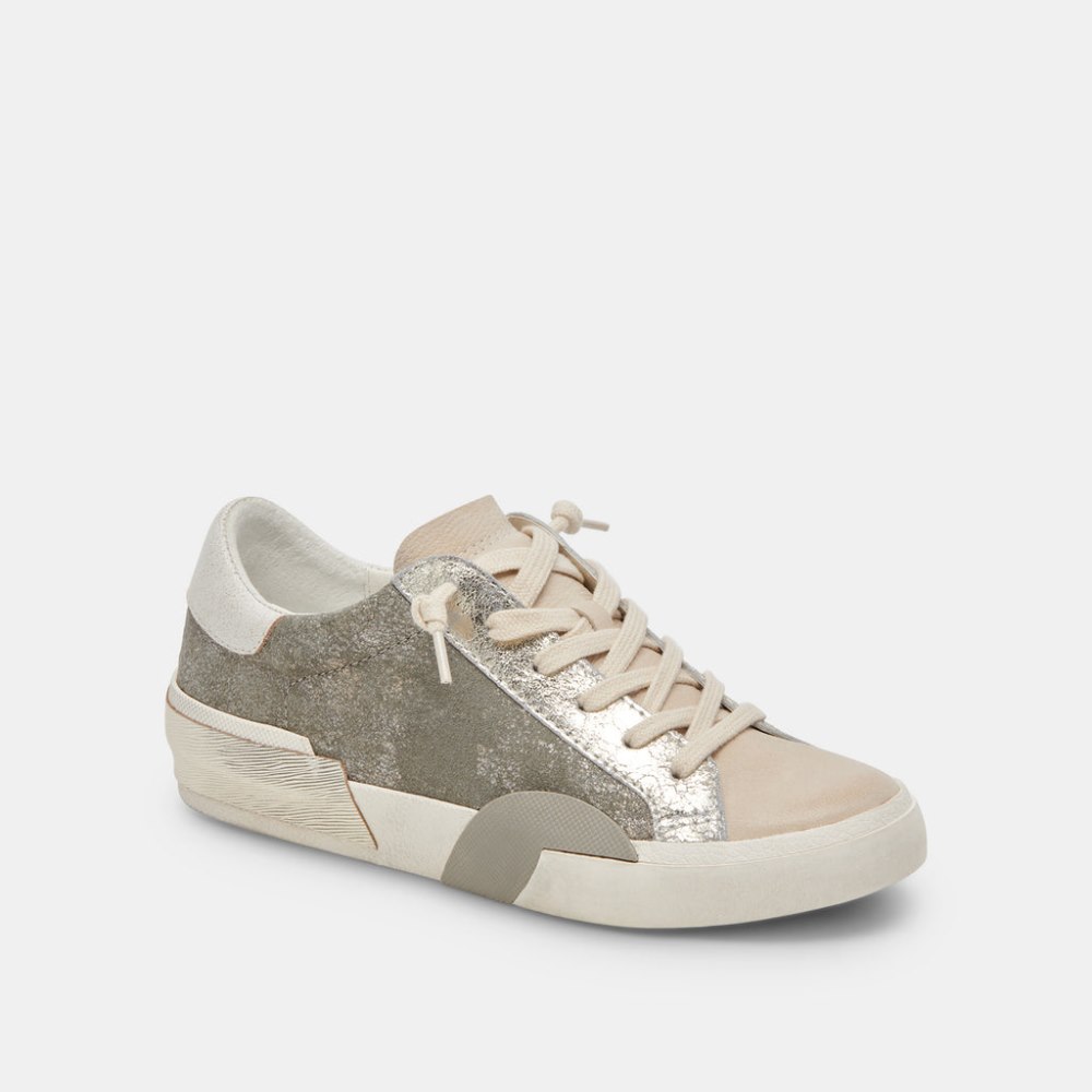 Dolce Vita Zina Sneakers Granite Metallic Suede