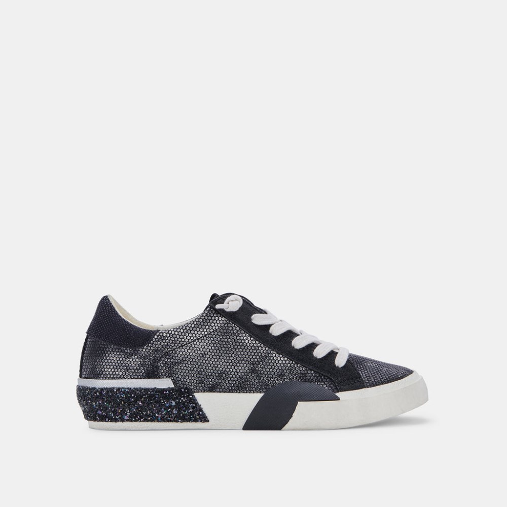 Dolce Vita Zina Sneakers Gunmetal Leather