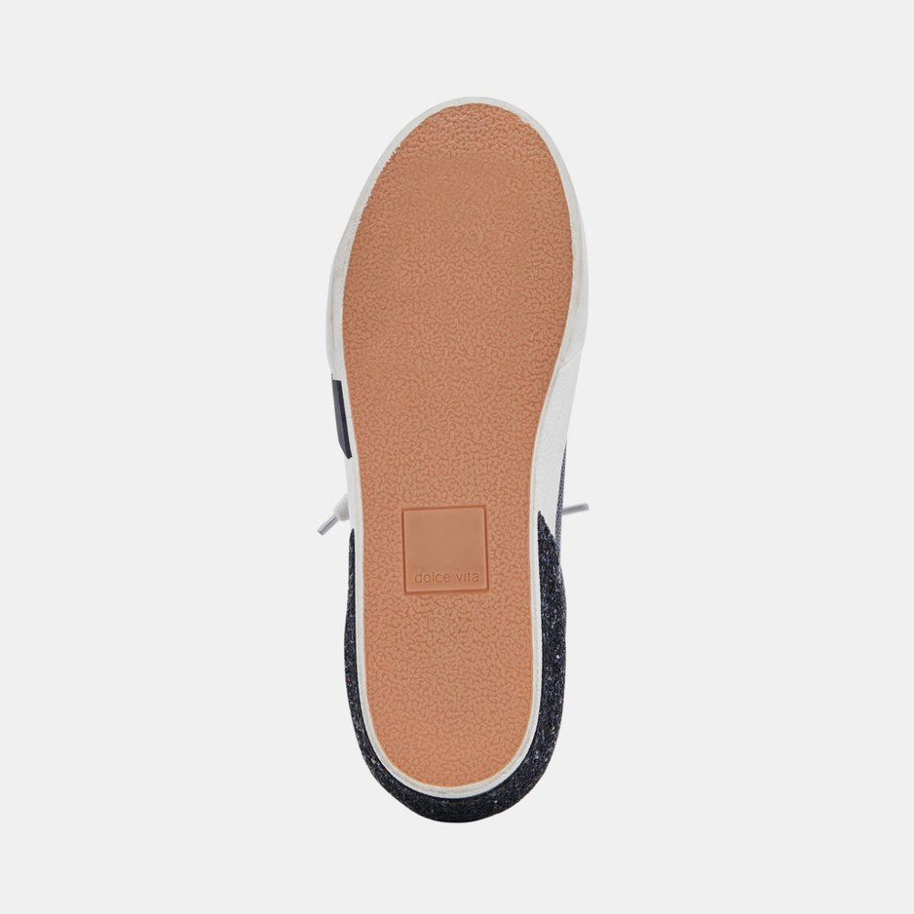 Dolce Vita Zina Sneakers Gunmetal Leather