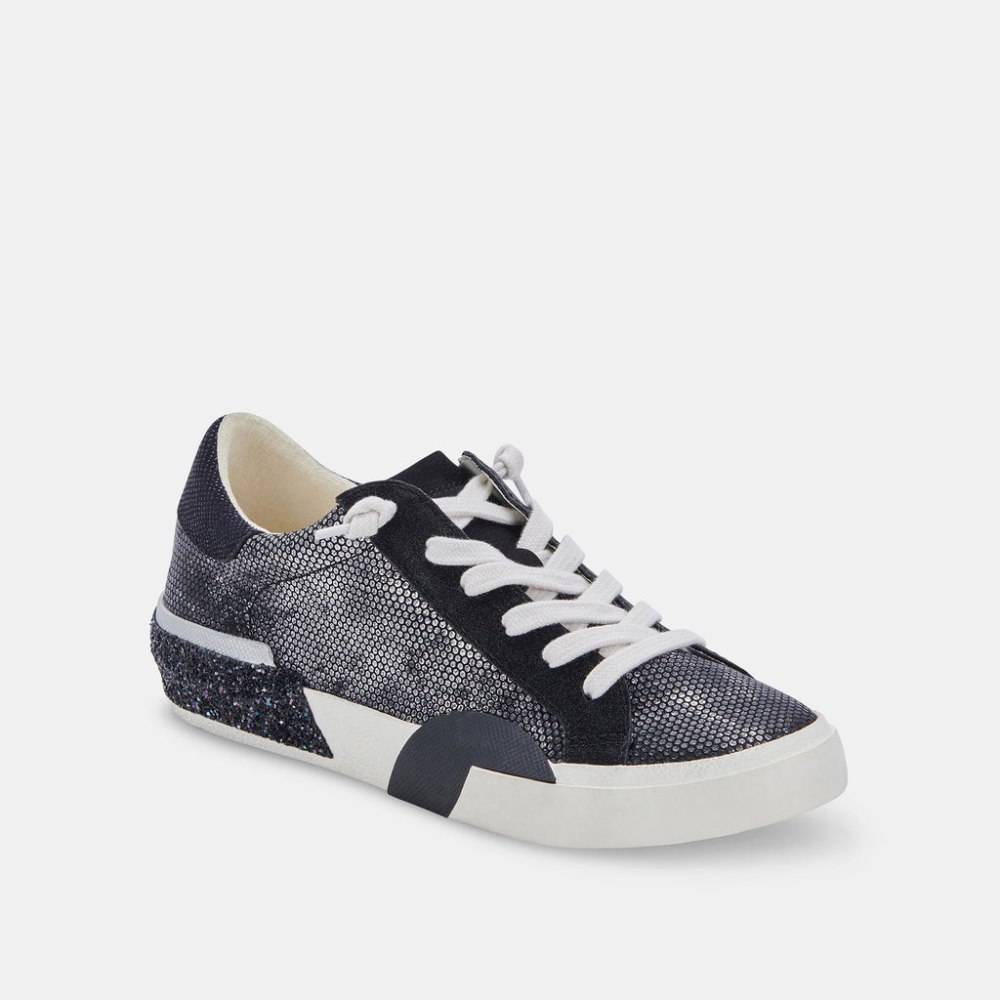 Dolce Vita Zina Sneakers Gunmetal Leather
