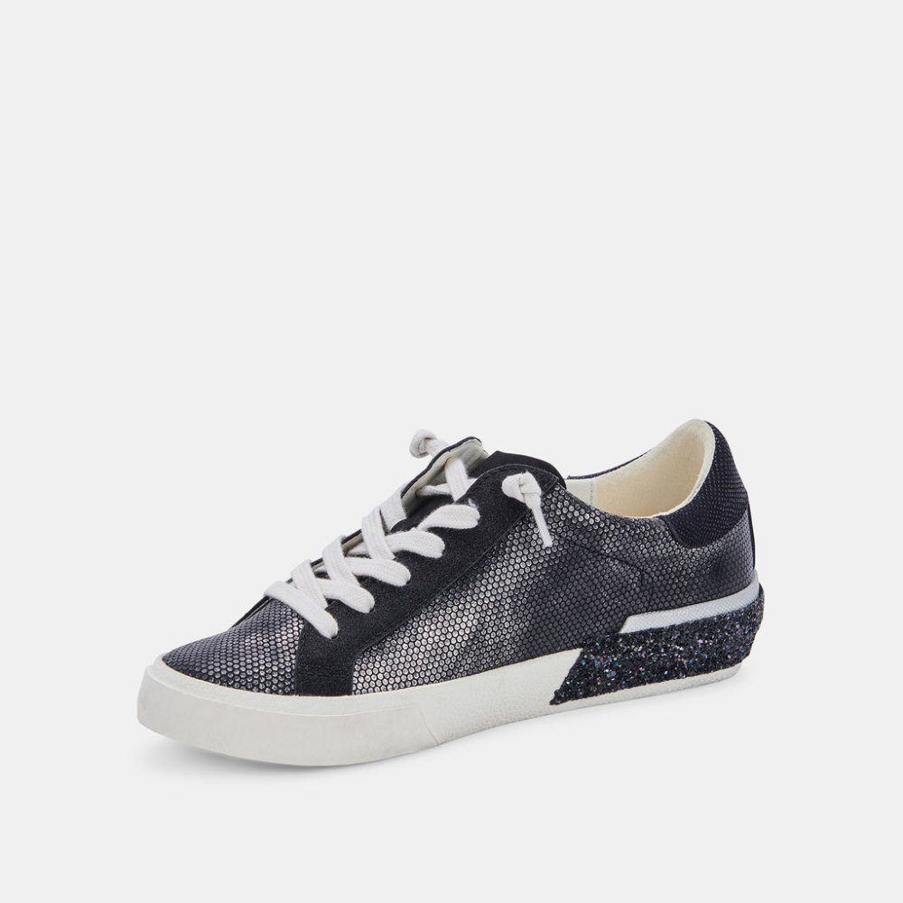 Dolce Vita Zina Sneakers Gunmetal Leather