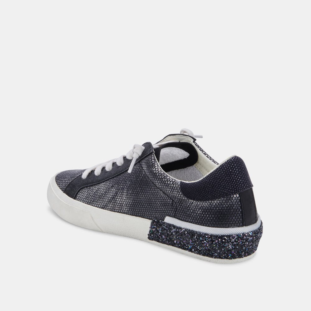 Dolce Vita Zina Sneakers Gunmetal Leather