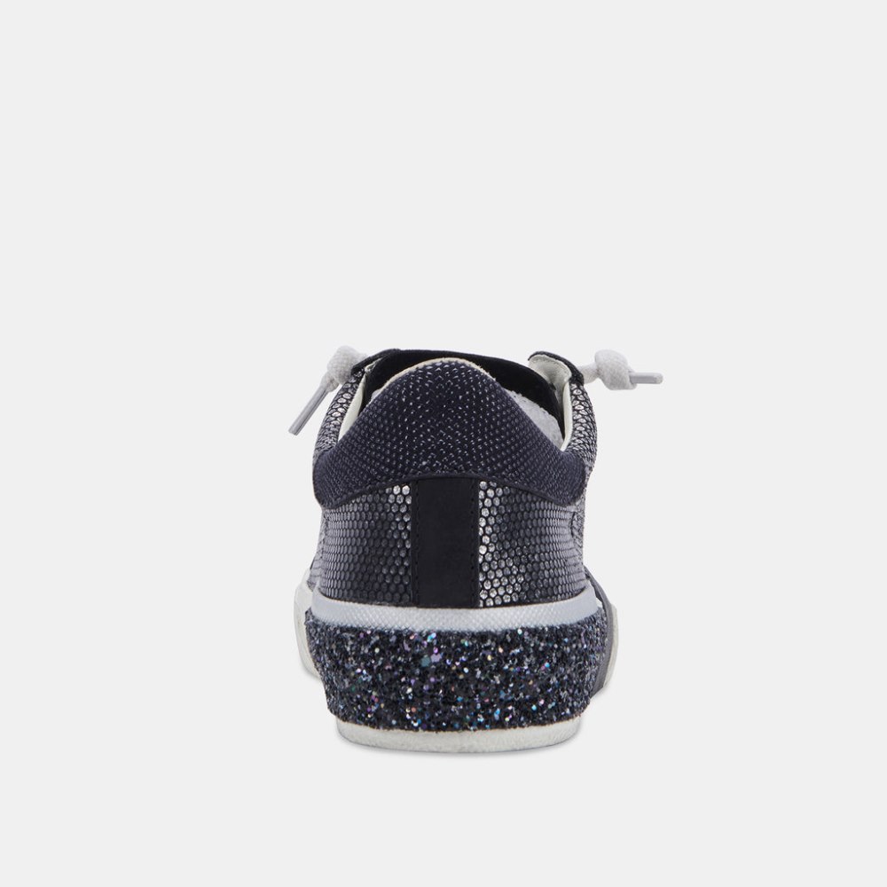 Dolce Vita Zina Sneakers Gunmetal Leather