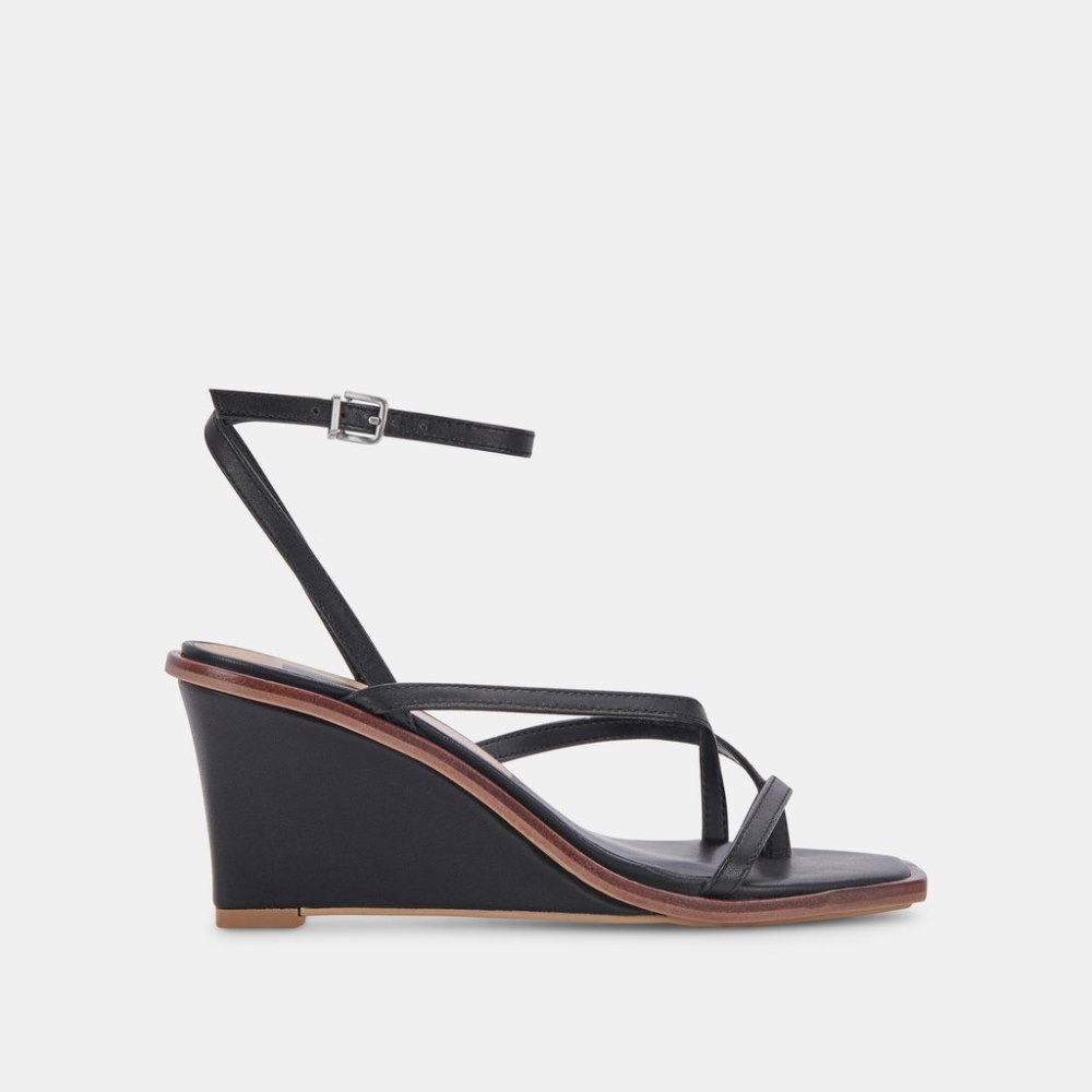 Dolce Vita Gemini Wedges Black Leather
