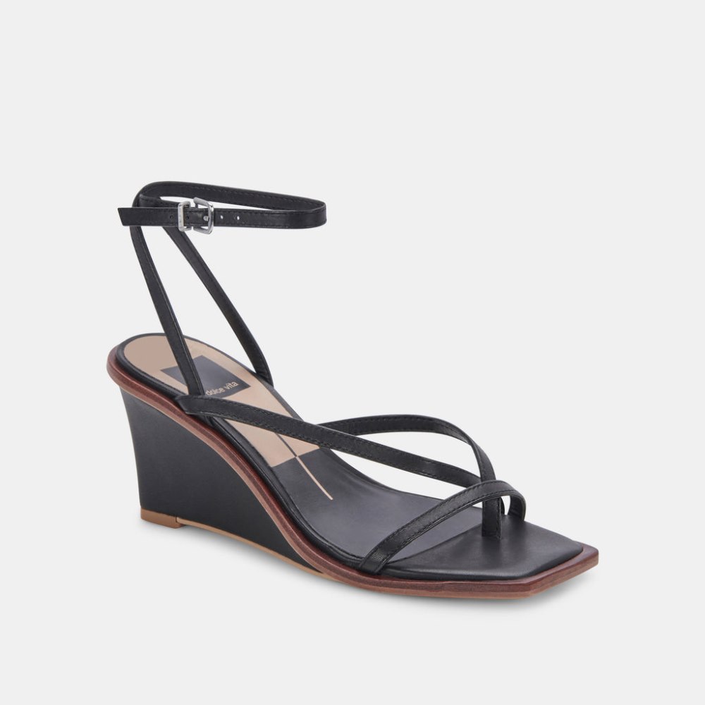 Dolce Vita Gemini Wedges Black Leather