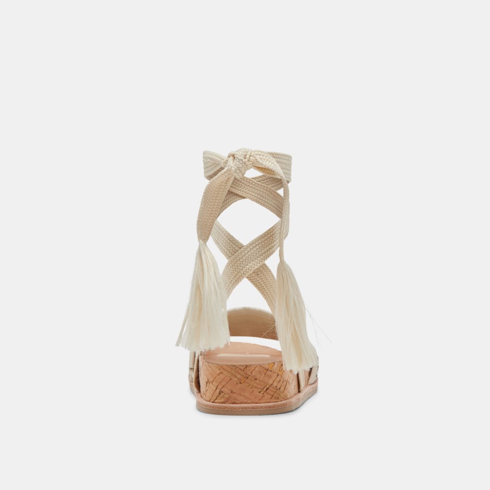 Dolce Vita Salacy Sandals Black Natural Raffia