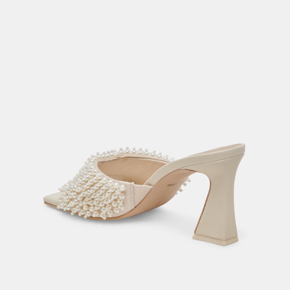 Dolce Vita Nandy Pearl Heels Vanilla Pearls