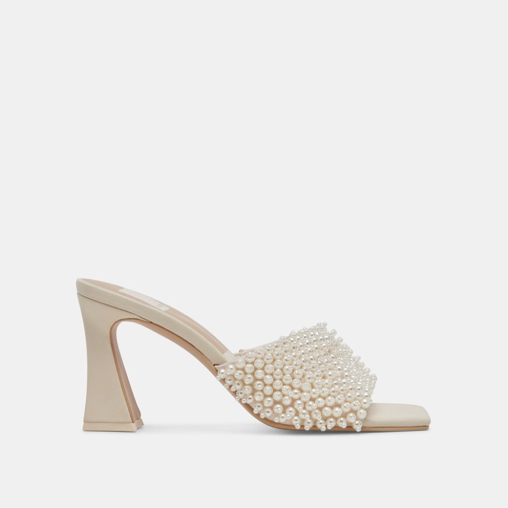 Dolce Vita Nandy Pearl Heels Vanilla Pearls