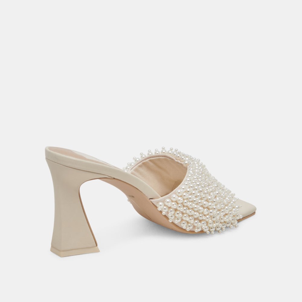 Dolce Vita Nandy Pearl Heels Vanilla Pearls