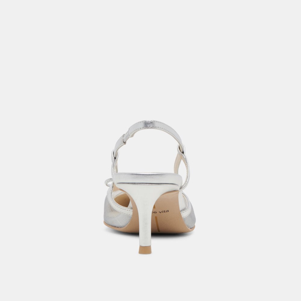 Dolce Vita Kandi Heels Silver Mesh