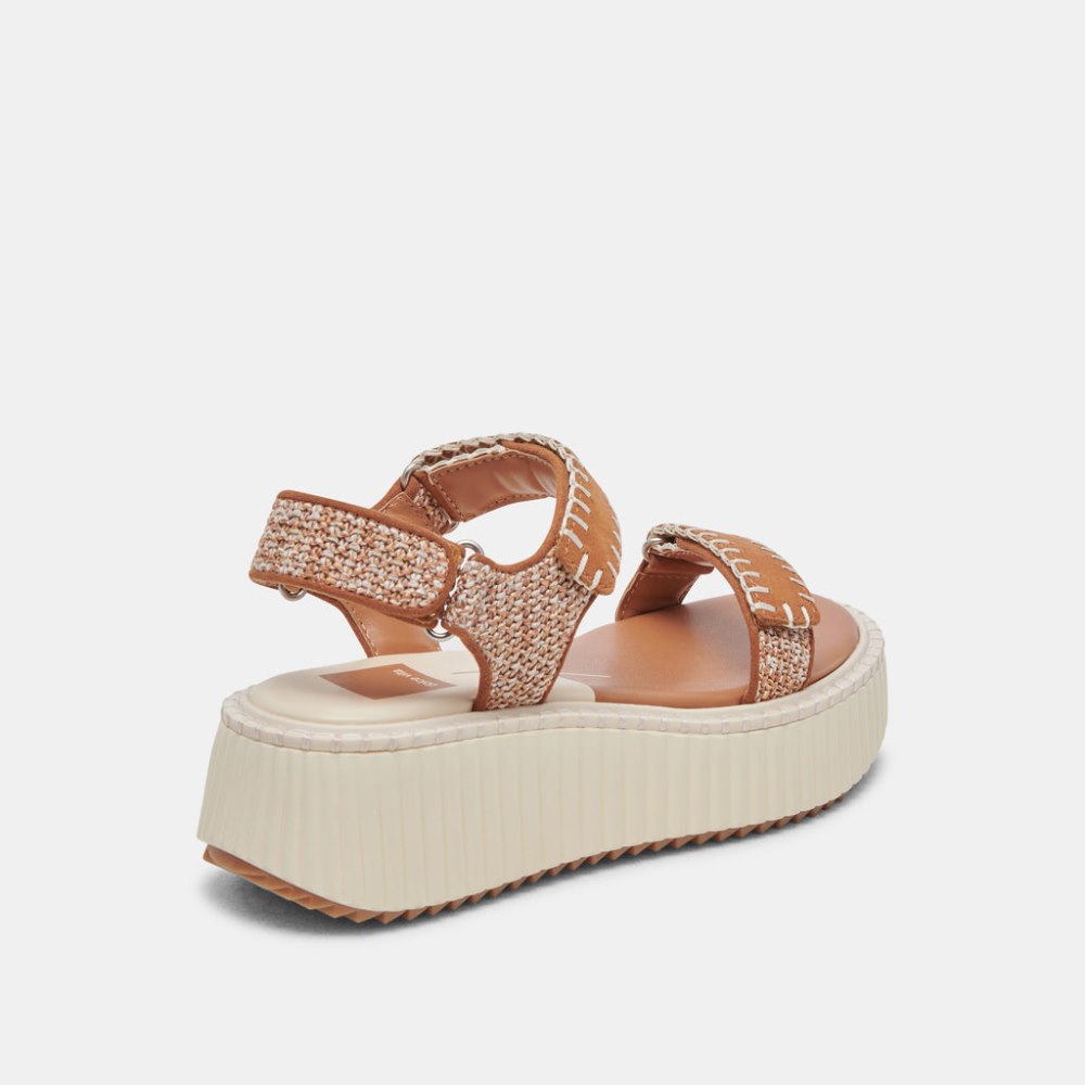 Dolce Vita Debra Sandals Tan Multi Nubuck