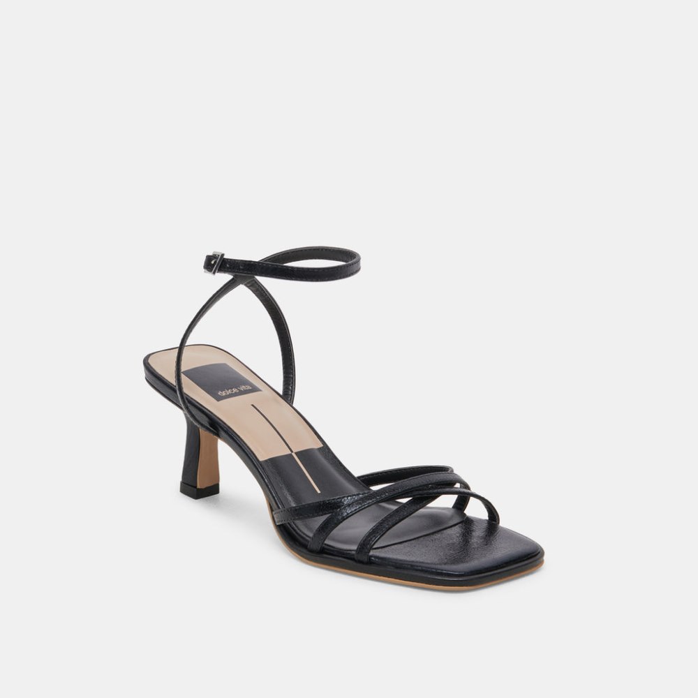 Dolce Vita Manji Heels Midnight Patent Leather
