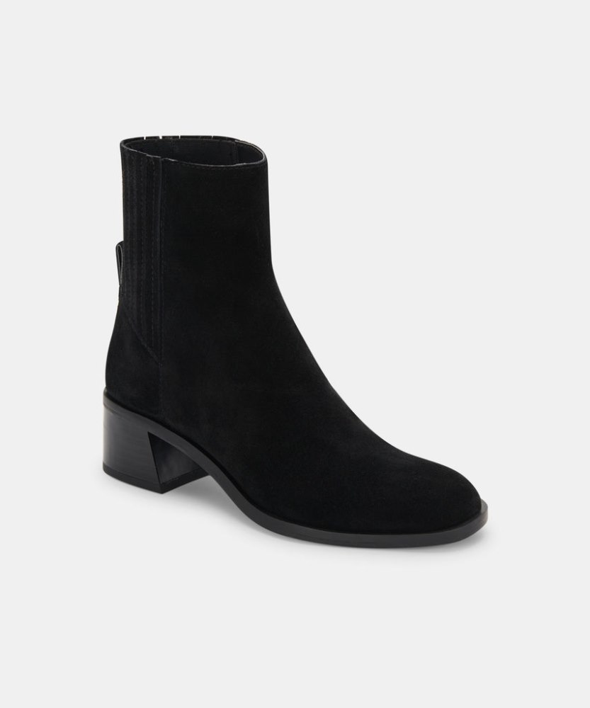 Dolce Vita Layton Booties Black Suede