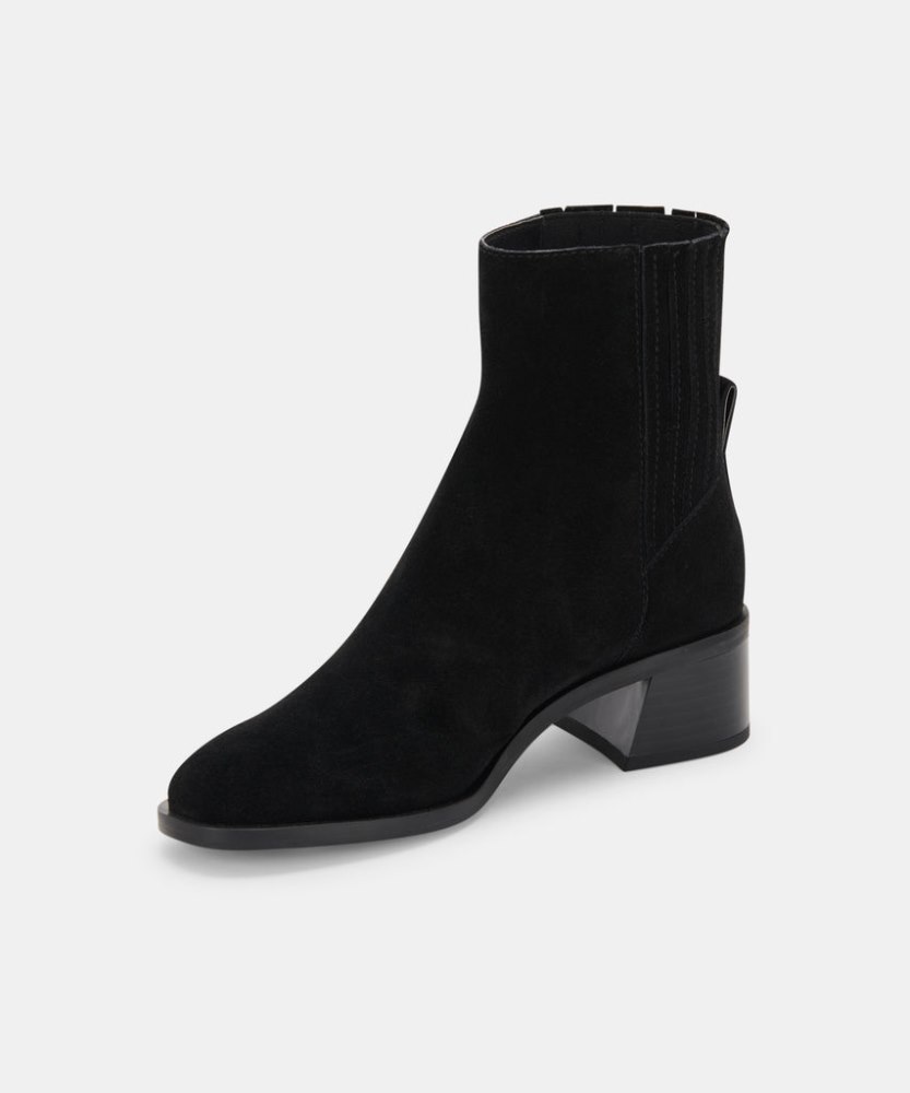 Dolce Vita Layton Booties Black Suede