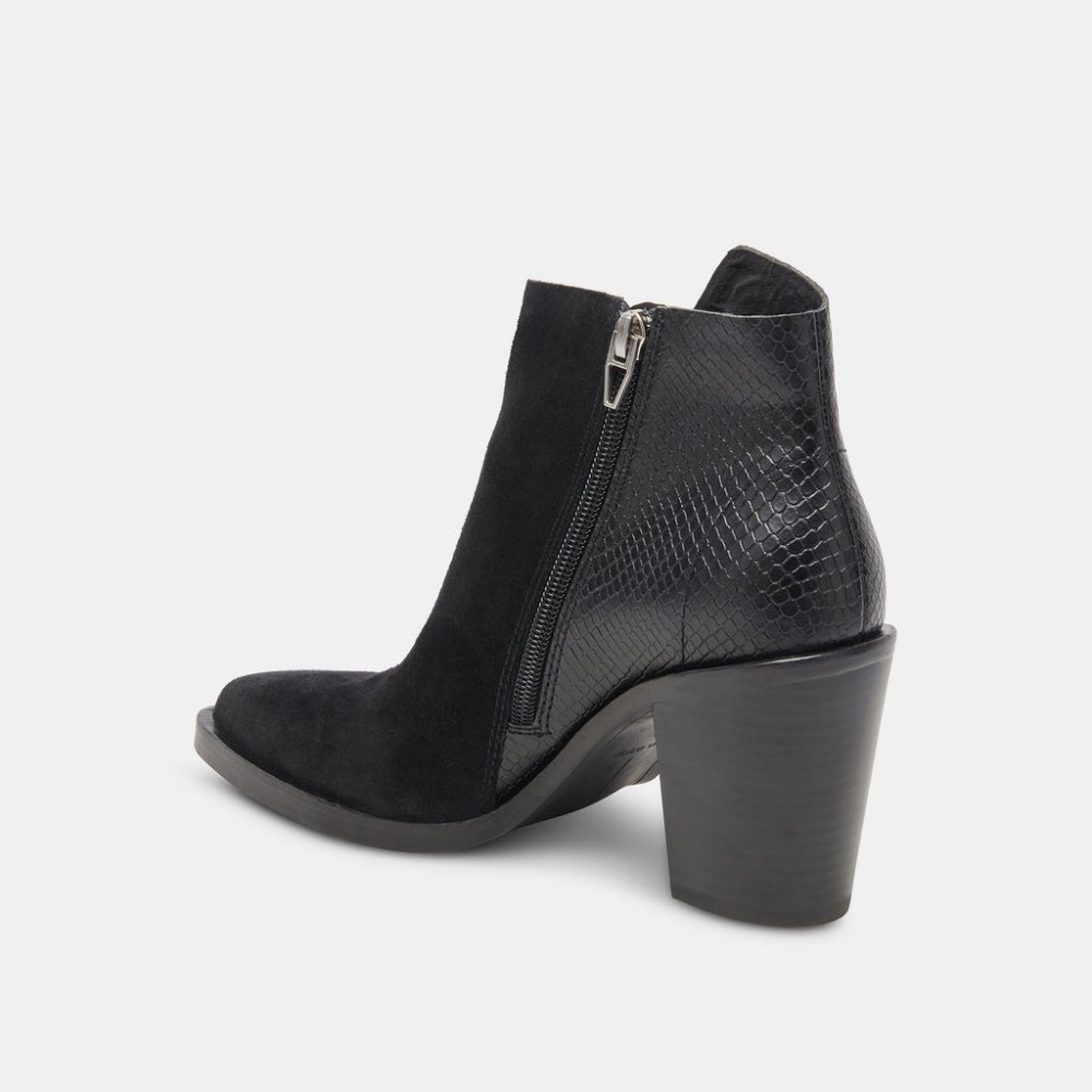 Dolce Vita Deena Booties Black Multi Suede