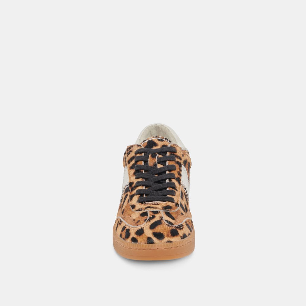 Dolce Vita Notice Stitch Sneakers Dk Leopard Calf Hair
