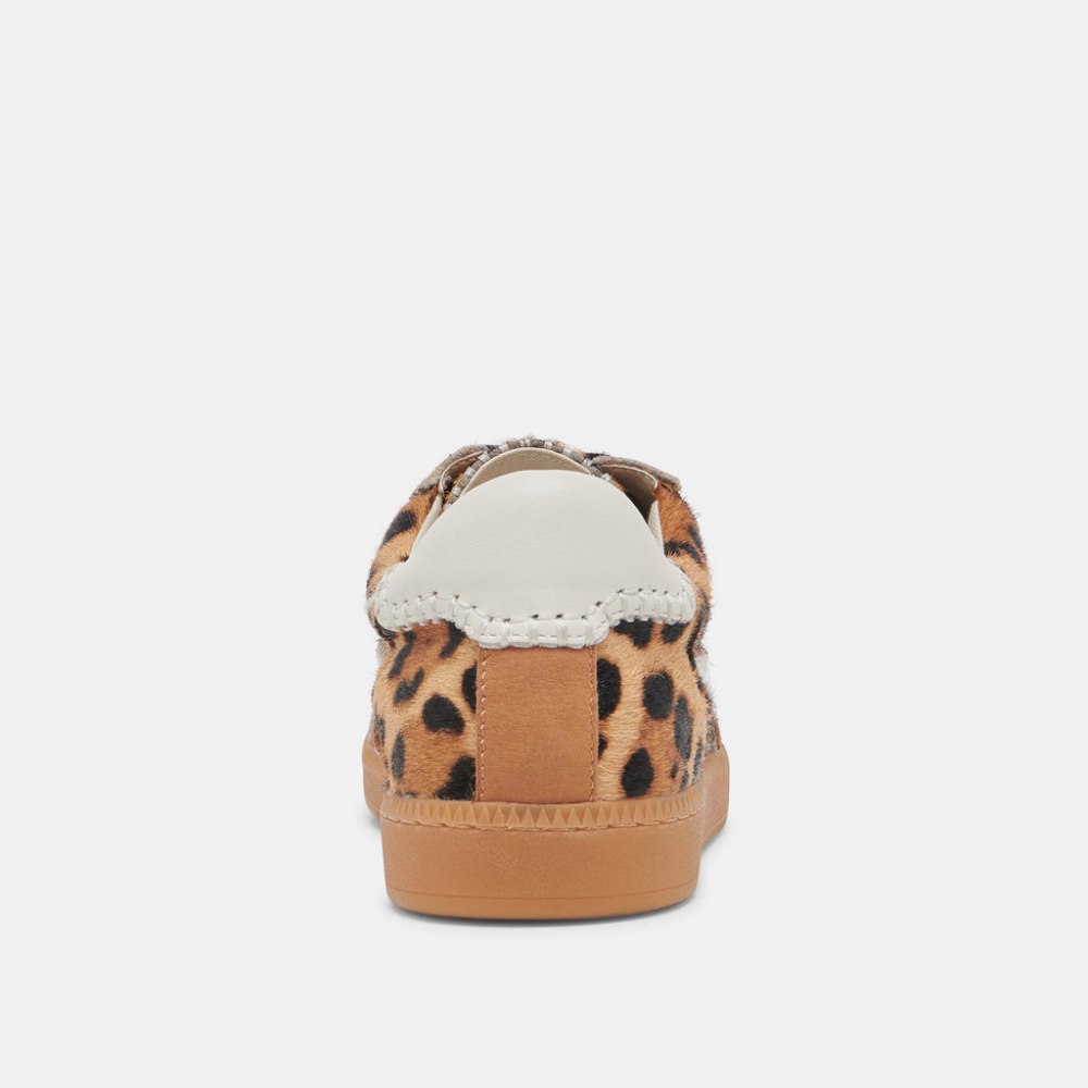 Dolce Vita Notice Stitch Sneakers Dk Leopard Calf Hair