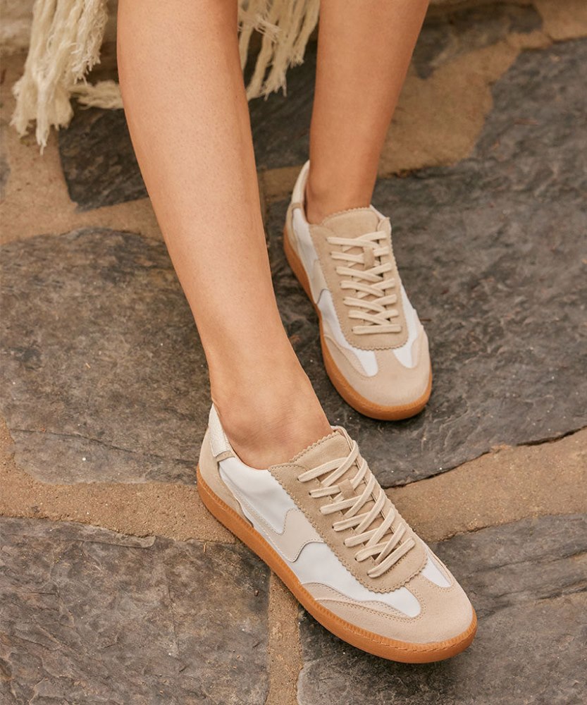 Dolce Vita Notice Sneakers Ivory Multi Nylon