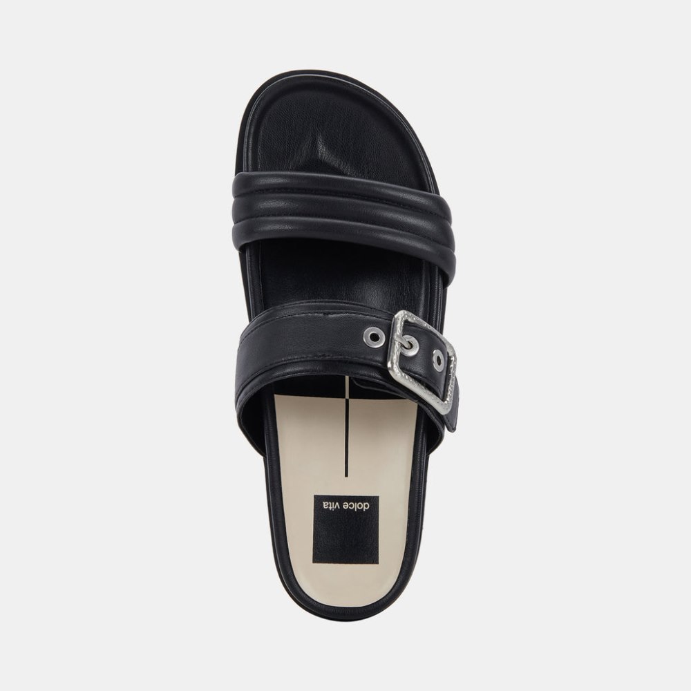 Dolce Vita Shaila Sandals Black Leather