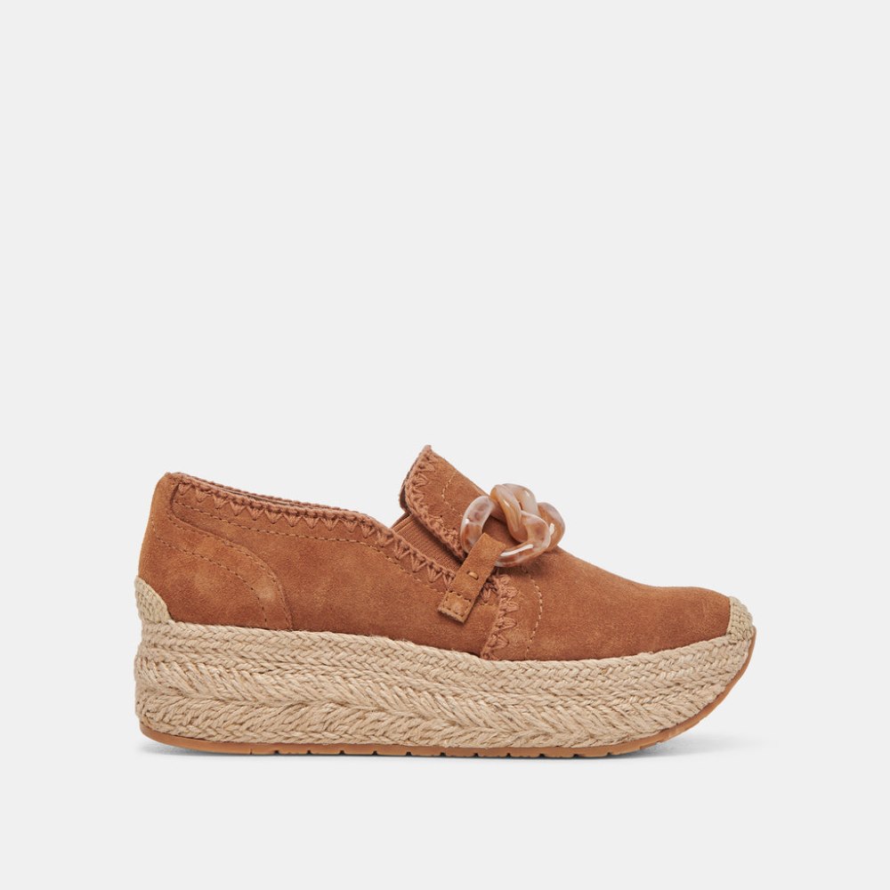 Dolce Vita Jhenee Espadrille Sneakers Pecan Suede