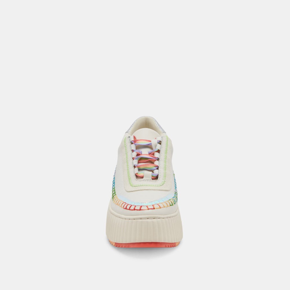 Dolce Vita Dolen Pride Sneakers White Multi Leather
