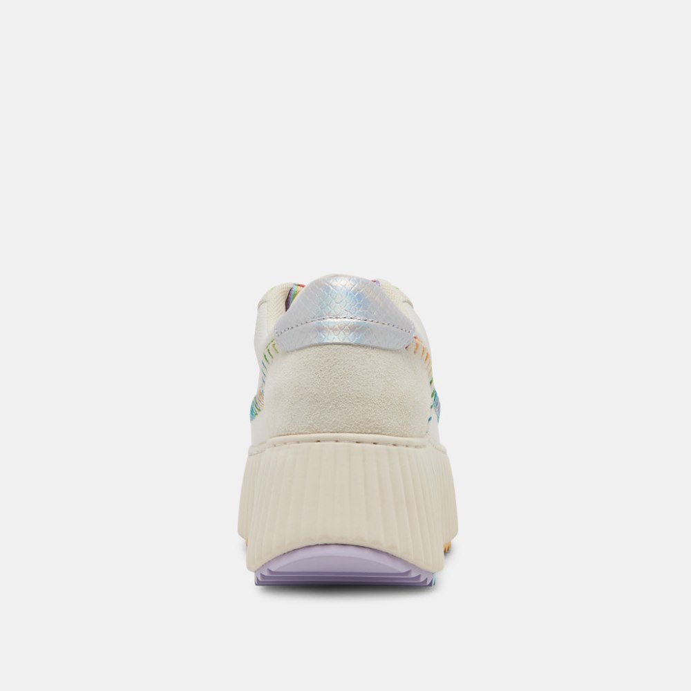 Dolce Vita Dolen Pride Sneakers White Multi Leather