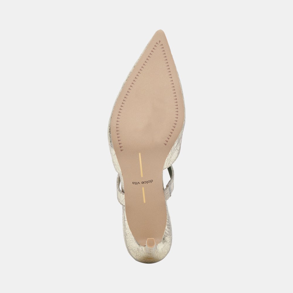 Dolce Vita Kanika Heels Platinum Distressed Leather