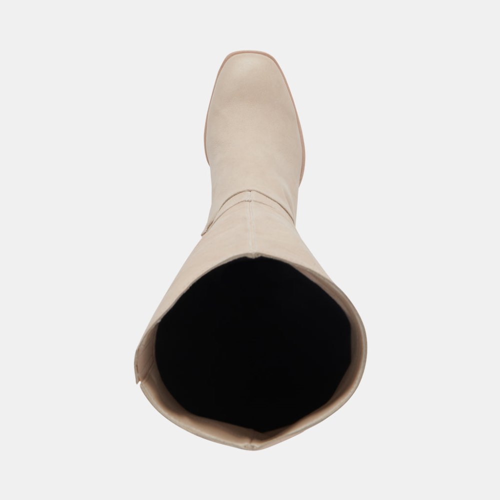 Dolce Vita Fynn Wide Calf Boots Sand Nubuck