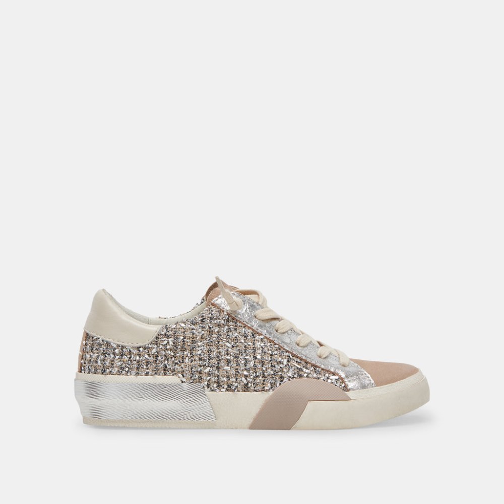 Dolce Vita Zina Sneakers Dk Silver Multi Woven