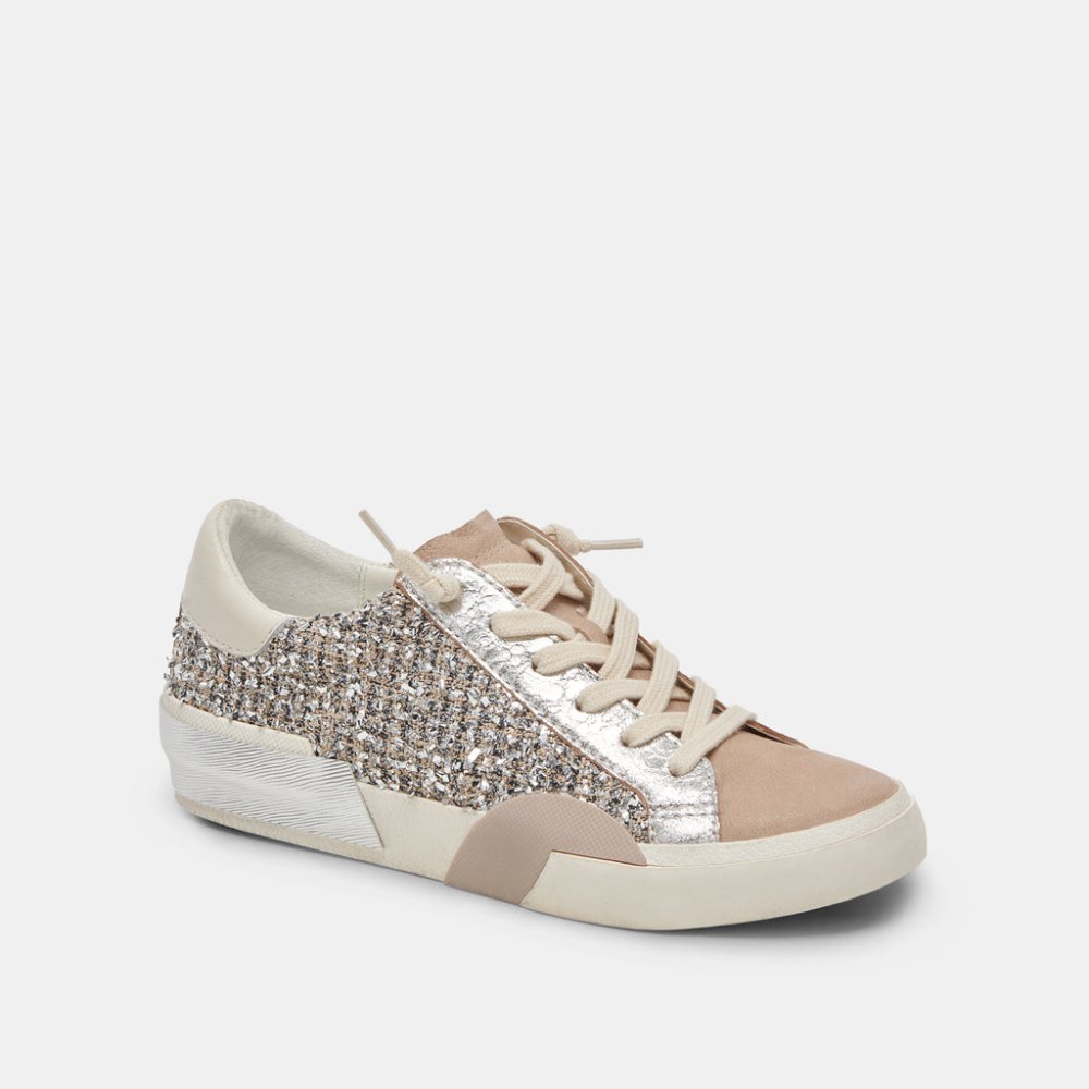 Dolce Vita Zina Sneakers Dk Silver Multi Woven