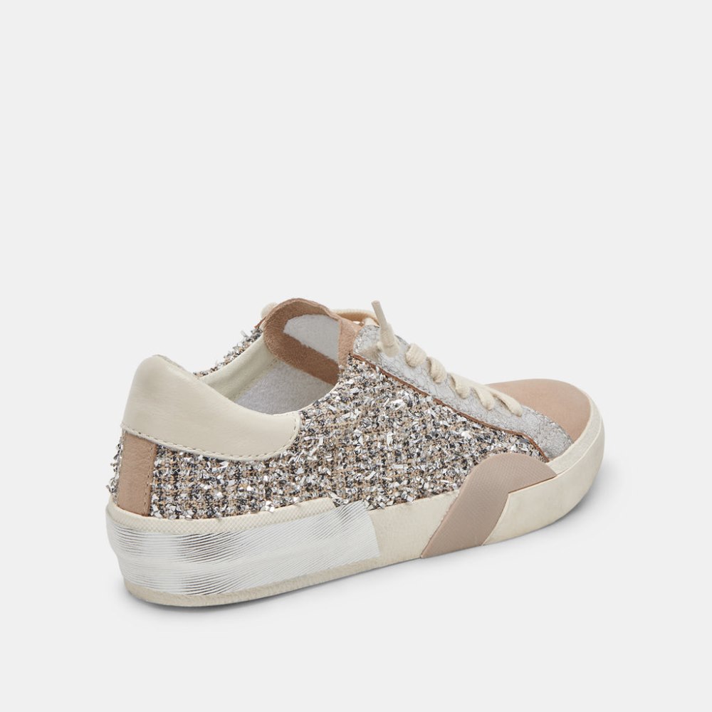 Dolce Vita Zina Sneakers Dk Silver Multi Woven