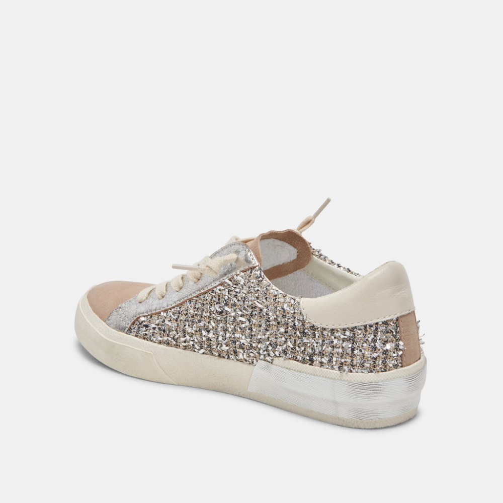 Dolce Vita Zina Sneakers Dk Silver Multi Woven