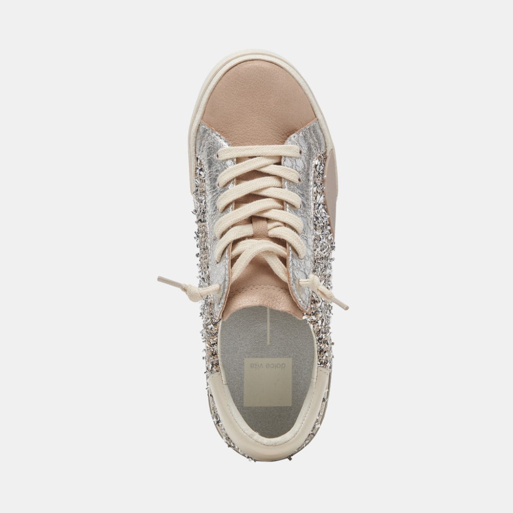 Dolce Vita Zina Sneakers Dk Silver Multi Woven