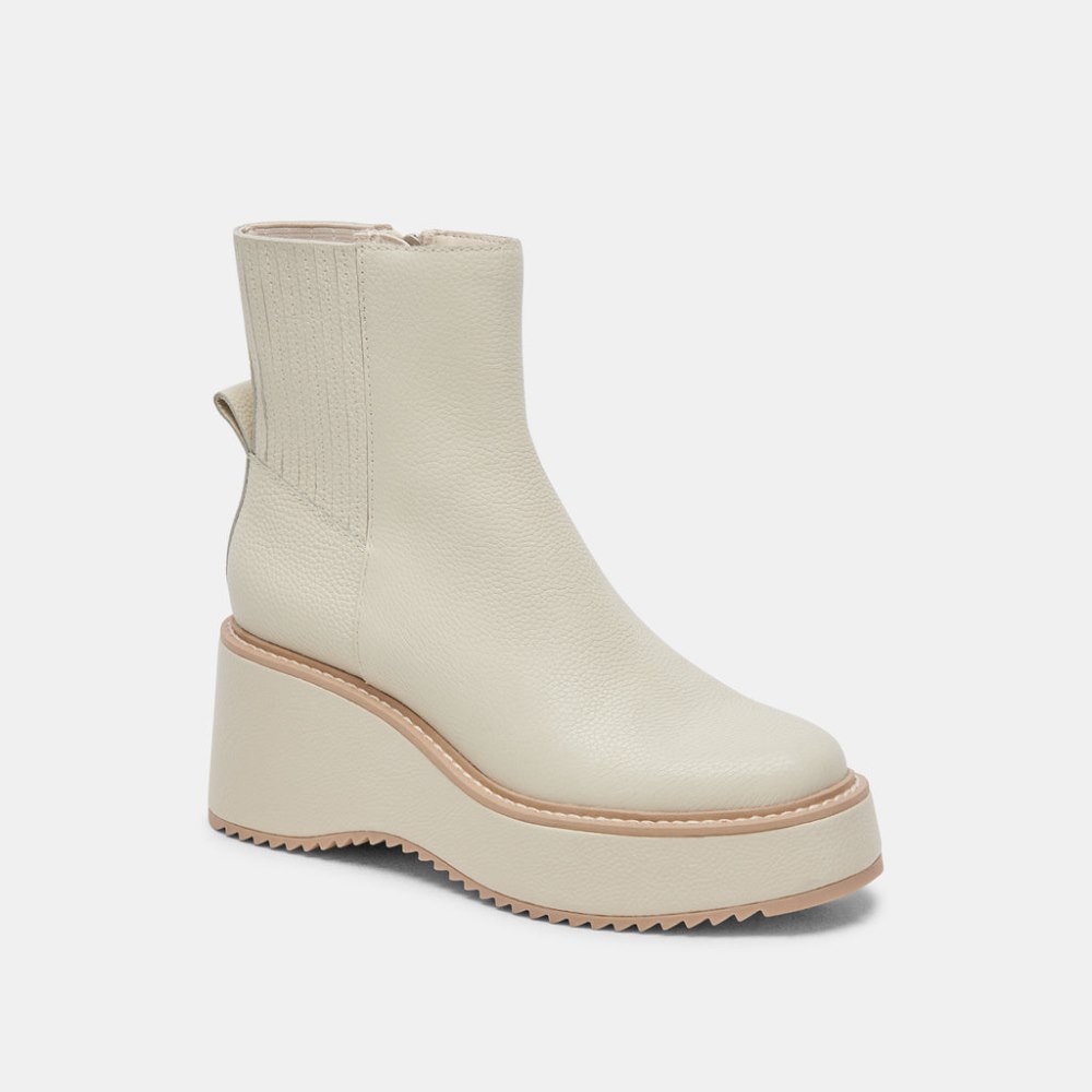 Dolce Vita Hilde Boots Ivory Leather